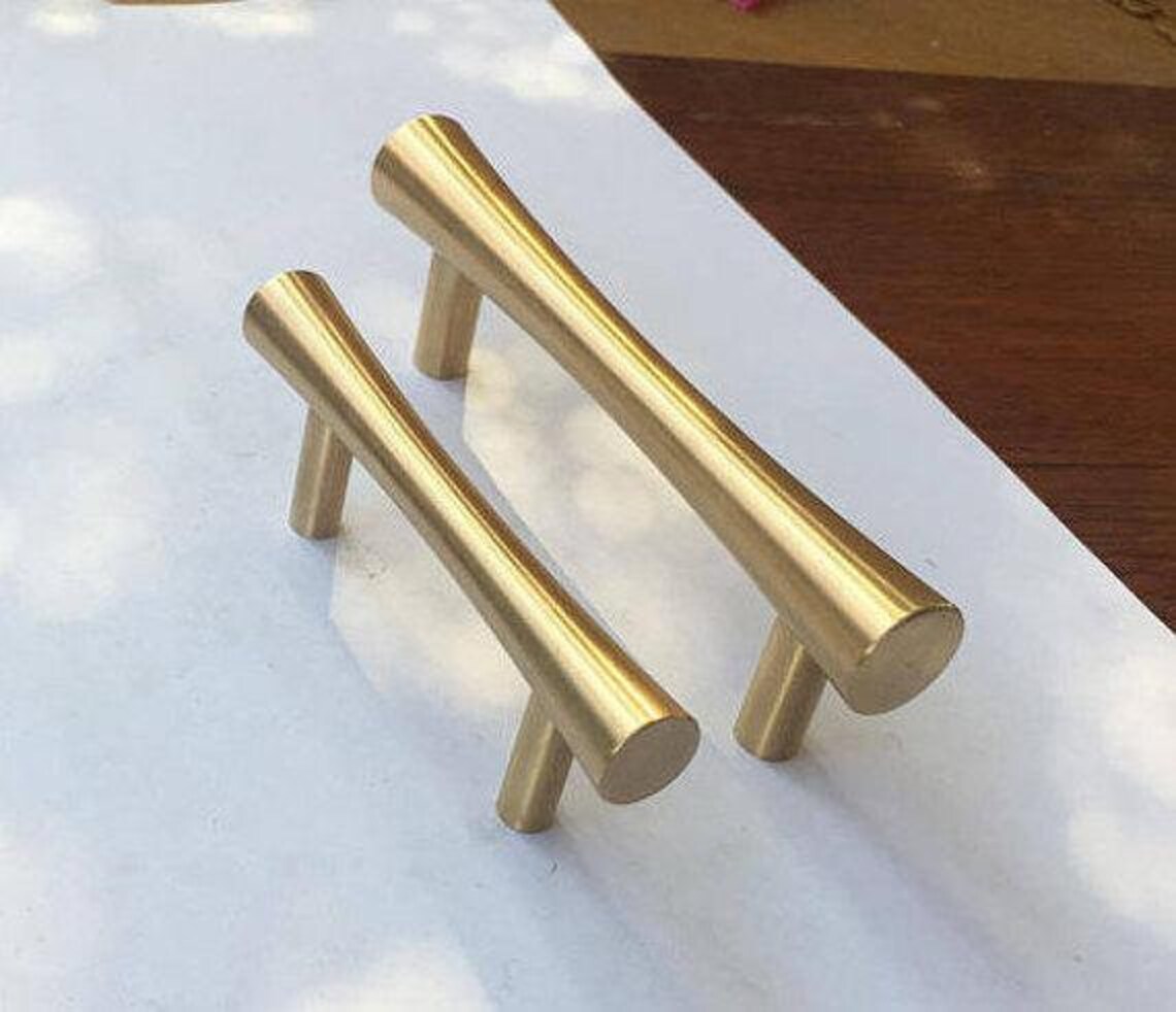 2.5'' 3.75'' Pure Copper Handles T Bar Etsy