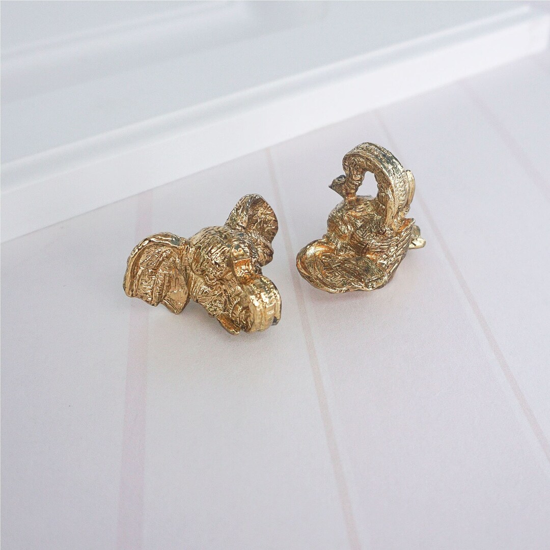 Elephant Knobs Gold Knobs Dresser Pulls Knobs Drawer Etsy