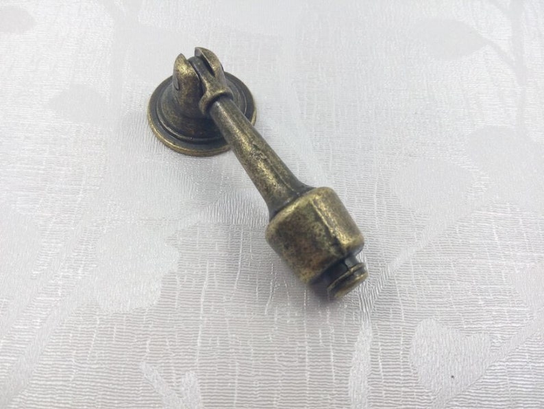 Antique Bronze Cabinet Knobs Drop Pulls Dresser Drawer Image 0