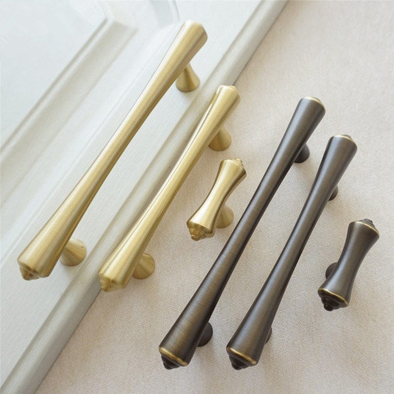 2.5'' 3.78'' 5'' Brown Brass T Bar Etsy