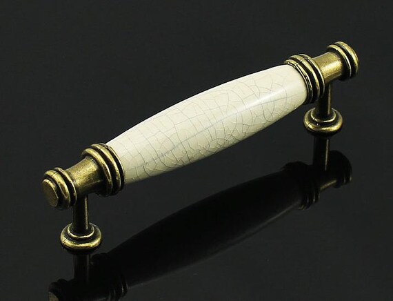 3.78 inches Ceramic Kitchen Cabinet Handles Pulls Knobs ...