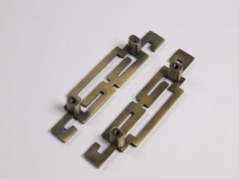 Pair of 2.5 3.75 5 Drawer Pulls Cabinet Door Handles Pulls Antique Bronze Dresser Pulls Drawer Pull Handle Knobs Retro 64 96 128mm image 6