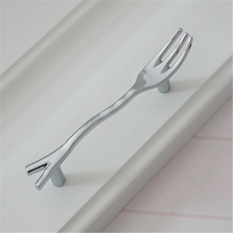 3'' Chrome Spoon Fork Knife Pulls Kitchen Door Etsy Australia