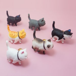 Cute Resin Cat Knobs Pulls Kid Drawer Knob Animal Knobs Pull Dresser Knob Pull Kitchen Cabinet Knob Unique Knobs Gift Decor Knobs LBFEEL