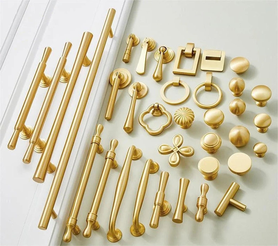 POVEFONK 10 Pack Brushed Satin Nickel Kitchen Cabinet Knobs Solid Drawer Knobs Kitchen Cabinet - View #10