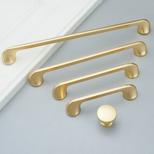 3.78"5"7.56"10"Gold Cabinet Knobs Handles Kitchen Door Handles Modern Drawer Pull Cupboard Handle Gift Gold Kitchen Cabinet Hardware LBFEEL