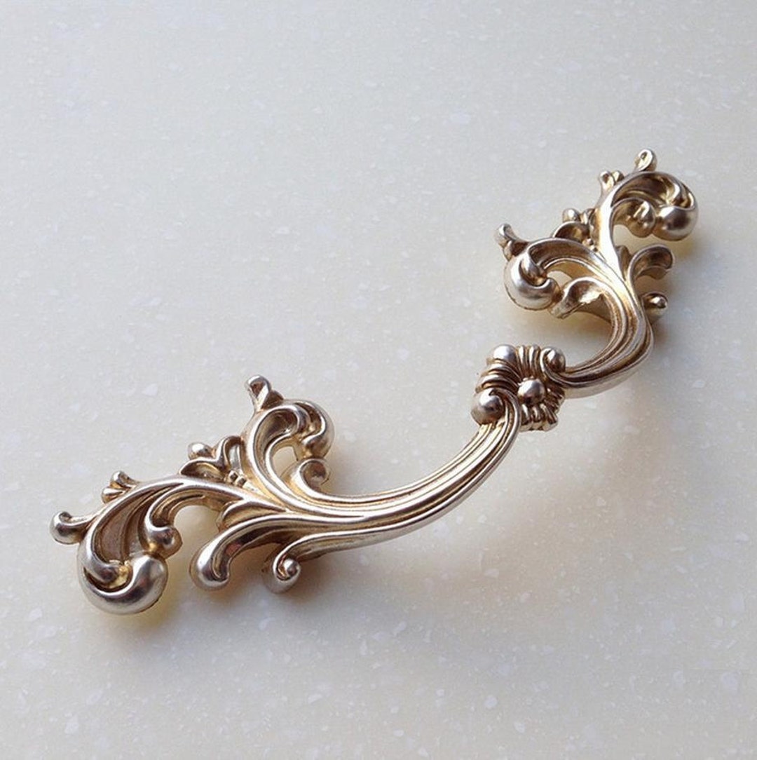 Rustic Silver Handle 3.75antique Silver Handles Shabby Chic Dresser Drawer Pulls Handles ...