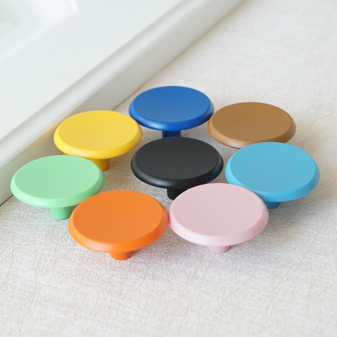 Colorful Drawer Knobs Pulls Kitchen Knob Pull Kids Etsy