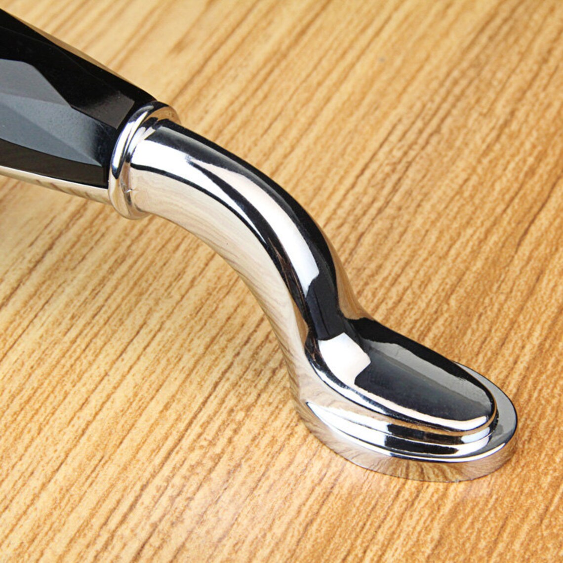 Silver Glass Dresser Pulls Drawer Pull Handles Crystal Etsy