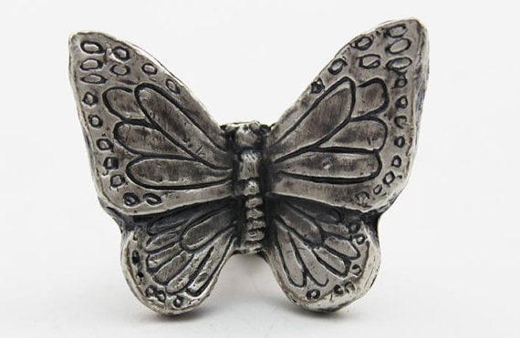 Butterfly Cabinet Knobs Animal Design Dresser Knobs Animal Etsy