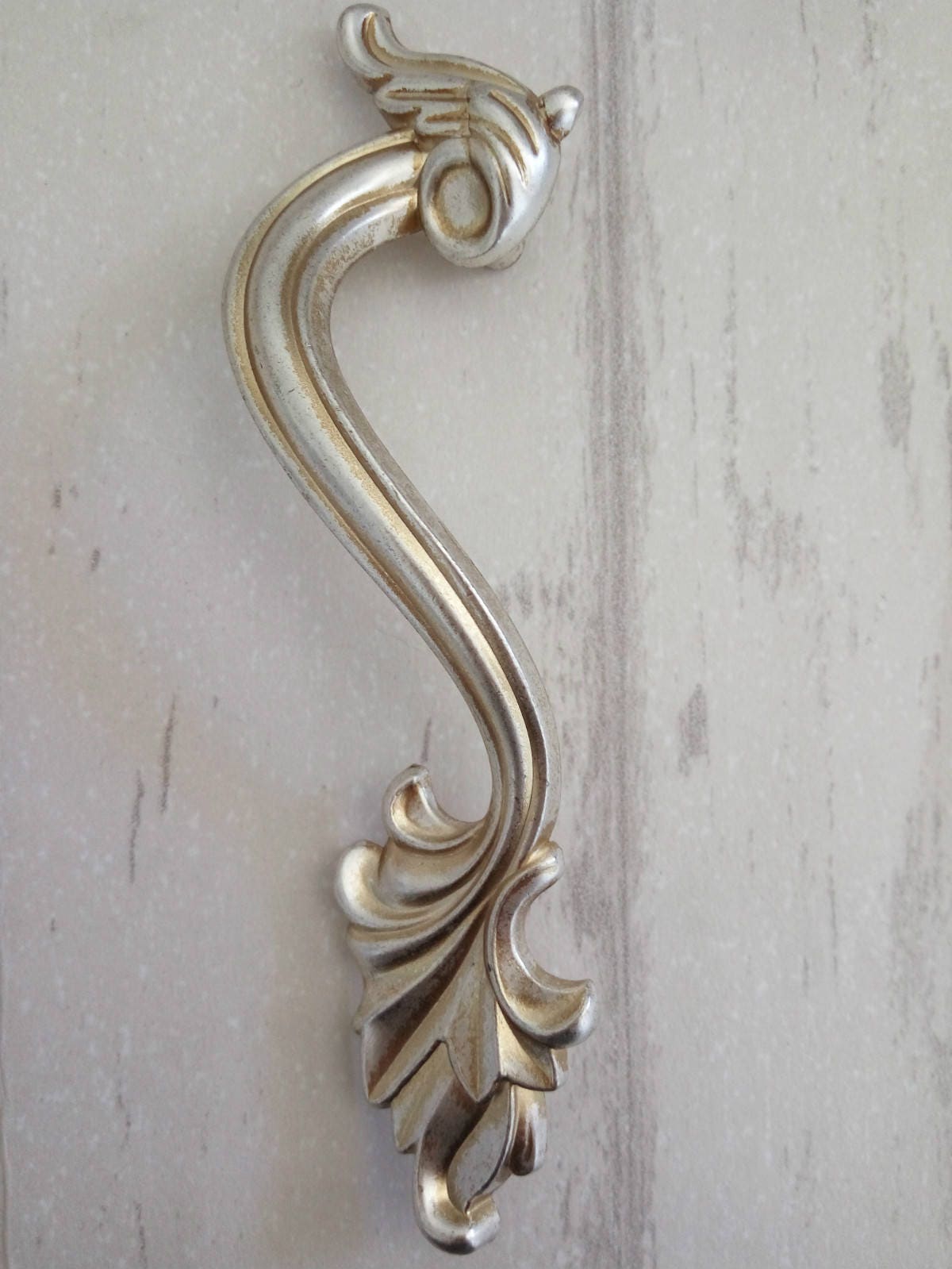 3 Vintage Style Door Handles Pulls Antique Etsy