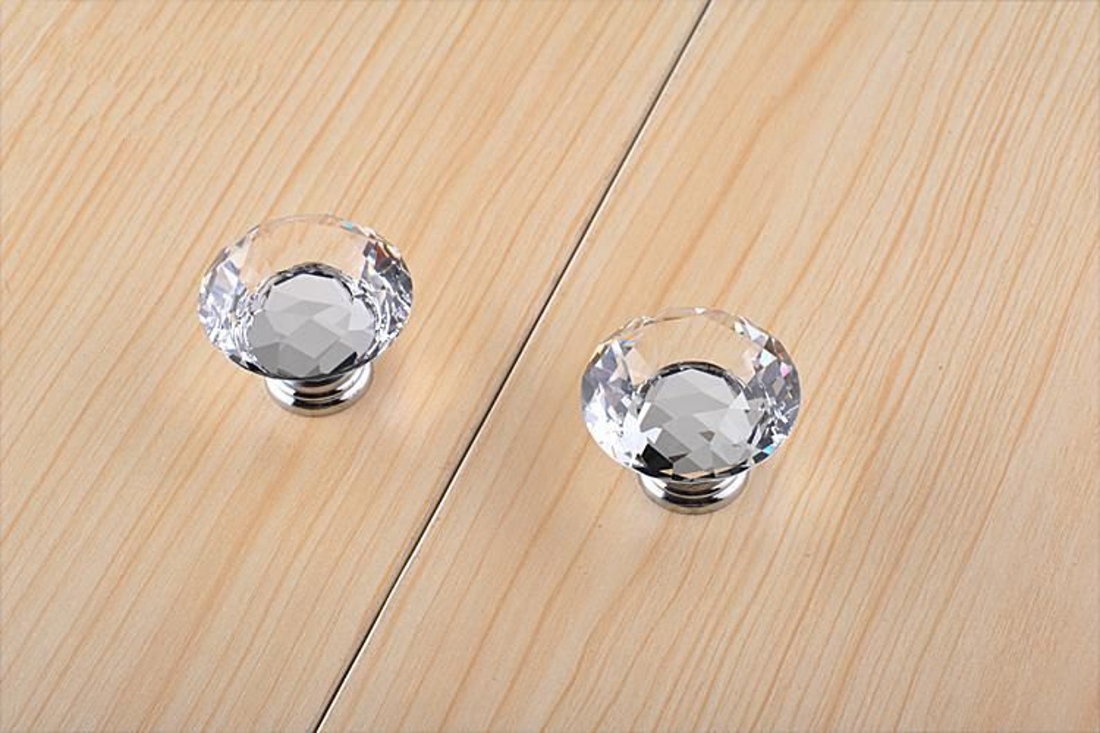 Large Crystal Knob / Glass Knobs Drawer Pulls / Dresser Knobs Etsy