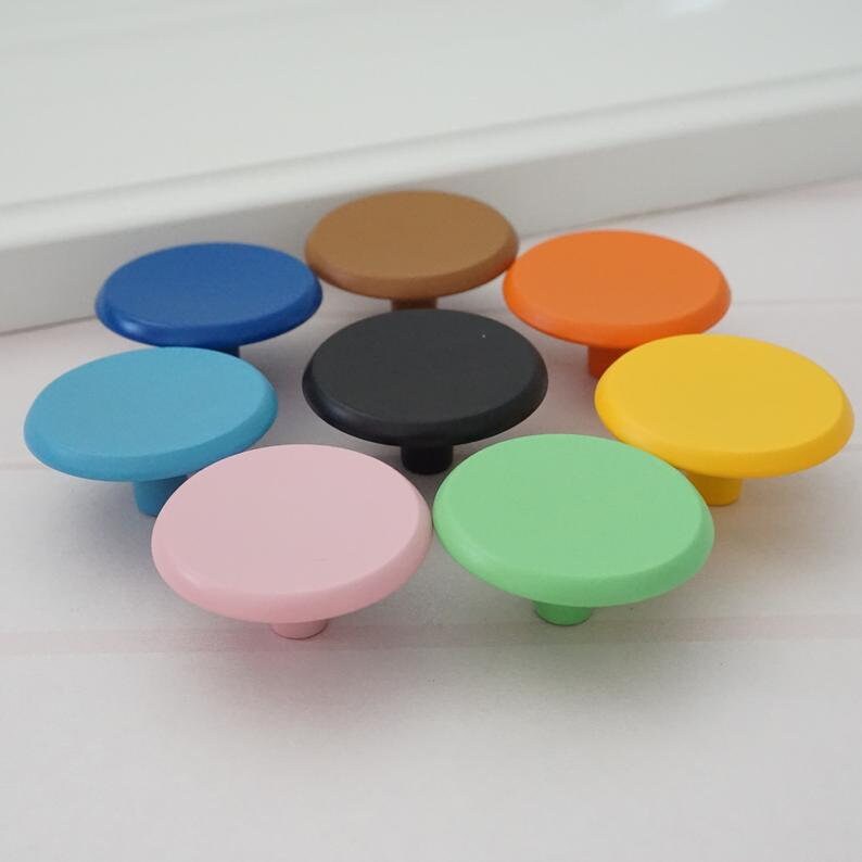 Colorful Dresser Knob Drawer Knobs Pulls Kitchen Etsy