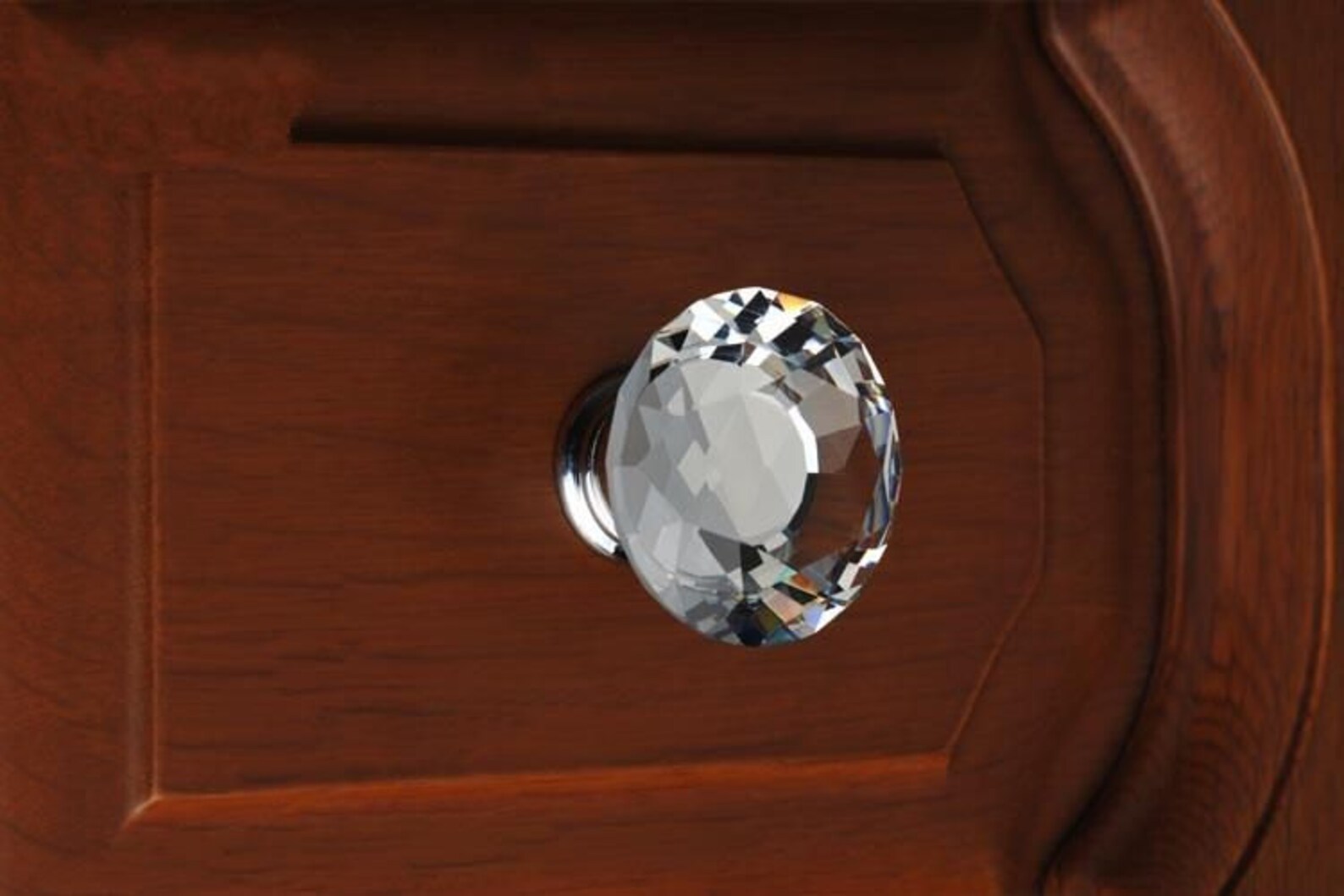 Large Crystal Knob / Glass Knobs Drawer Pulls / Dresser Knobs Etsy