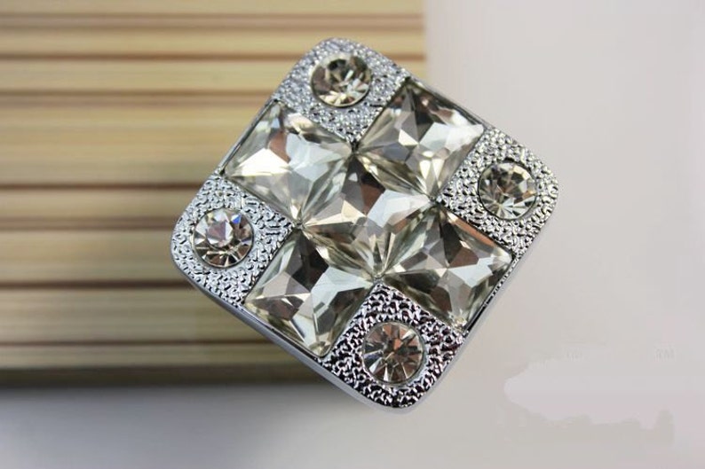 rhinestone dresser knobs