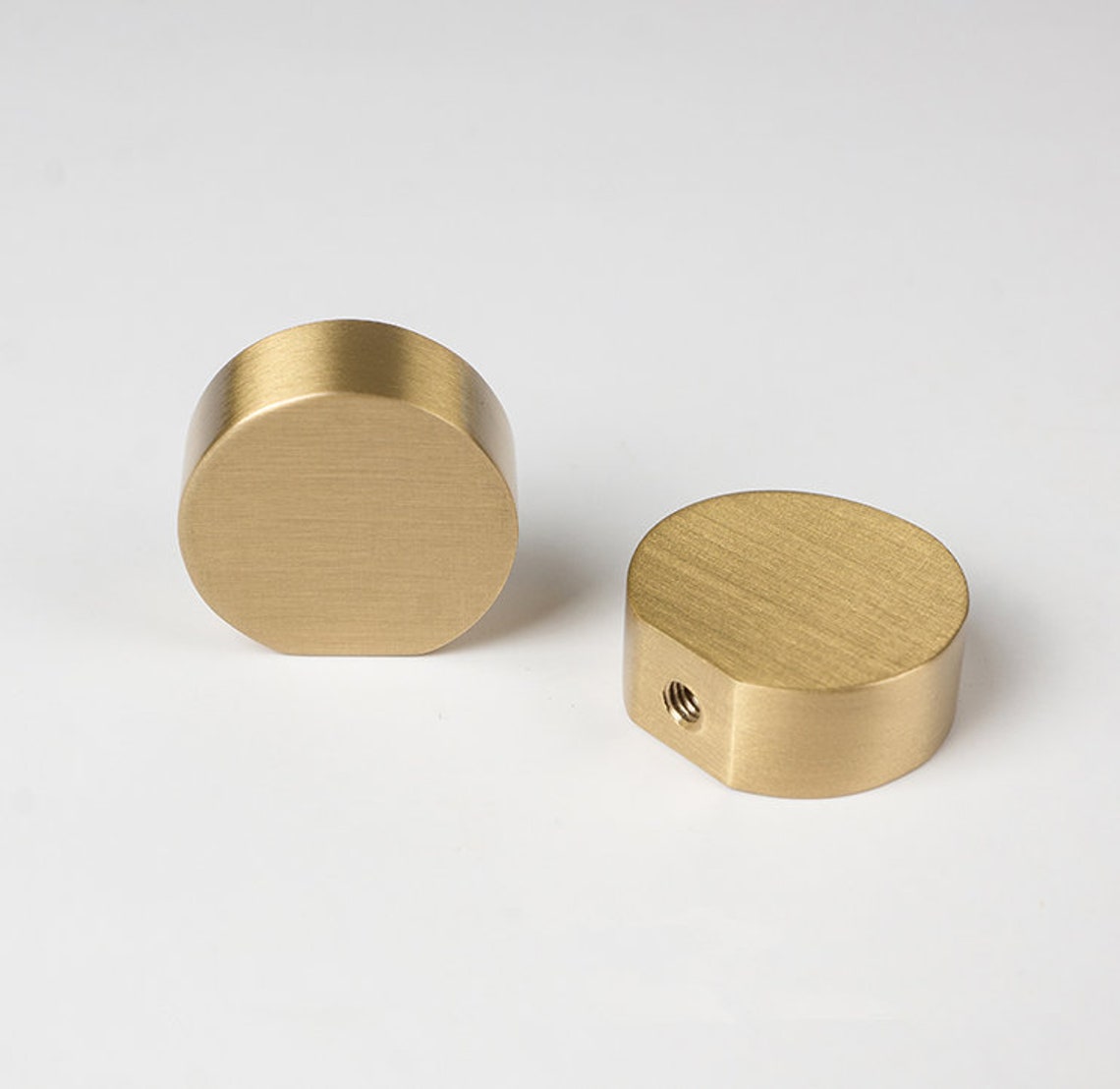 Brushed Brass Door Knob Handle Retro Drawer Knob Pull Etsy