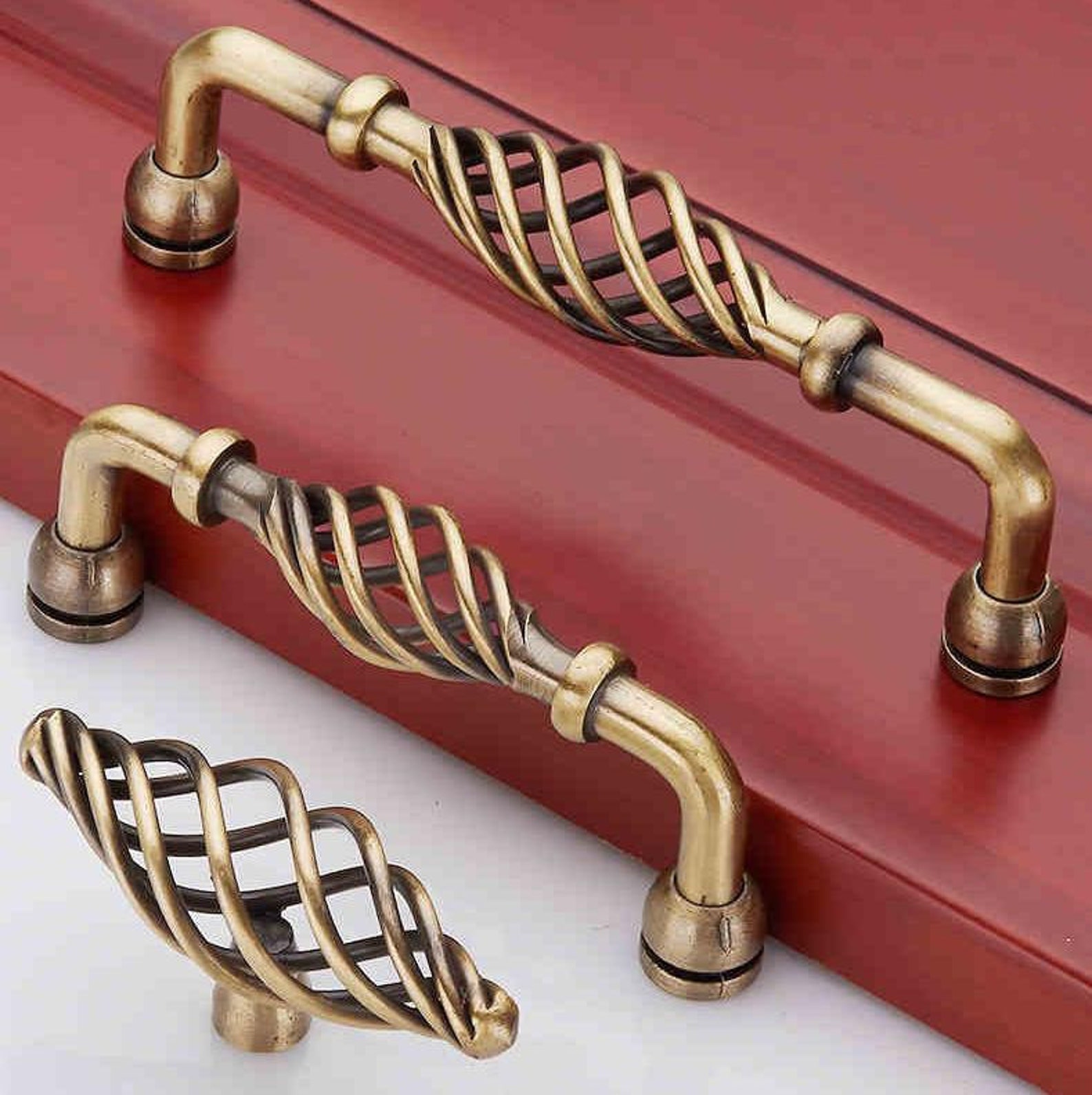 Black Pull Knob Kitchen Door Handles Dresser Etsy