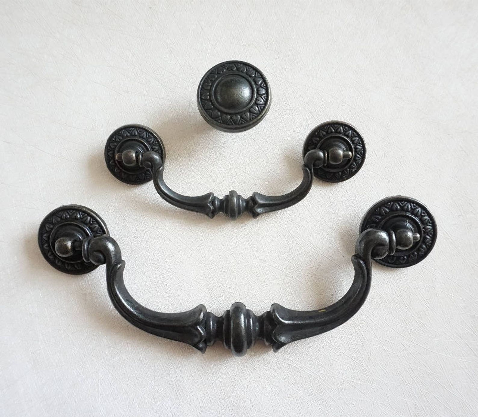 3.5 5.5 Antique Black Bronze Drawer Pulls Handles Etsy