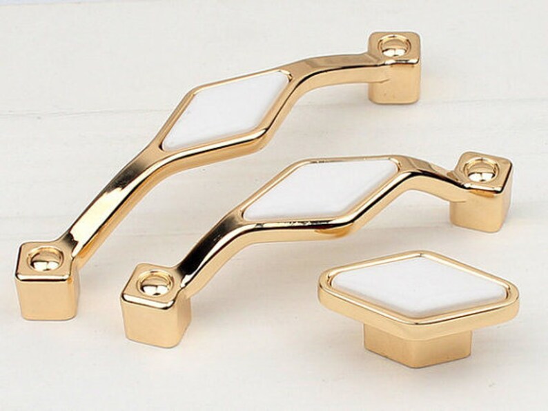 3 75 5 Diamond Shape Drawer Knobs Pulls Handles Etsy