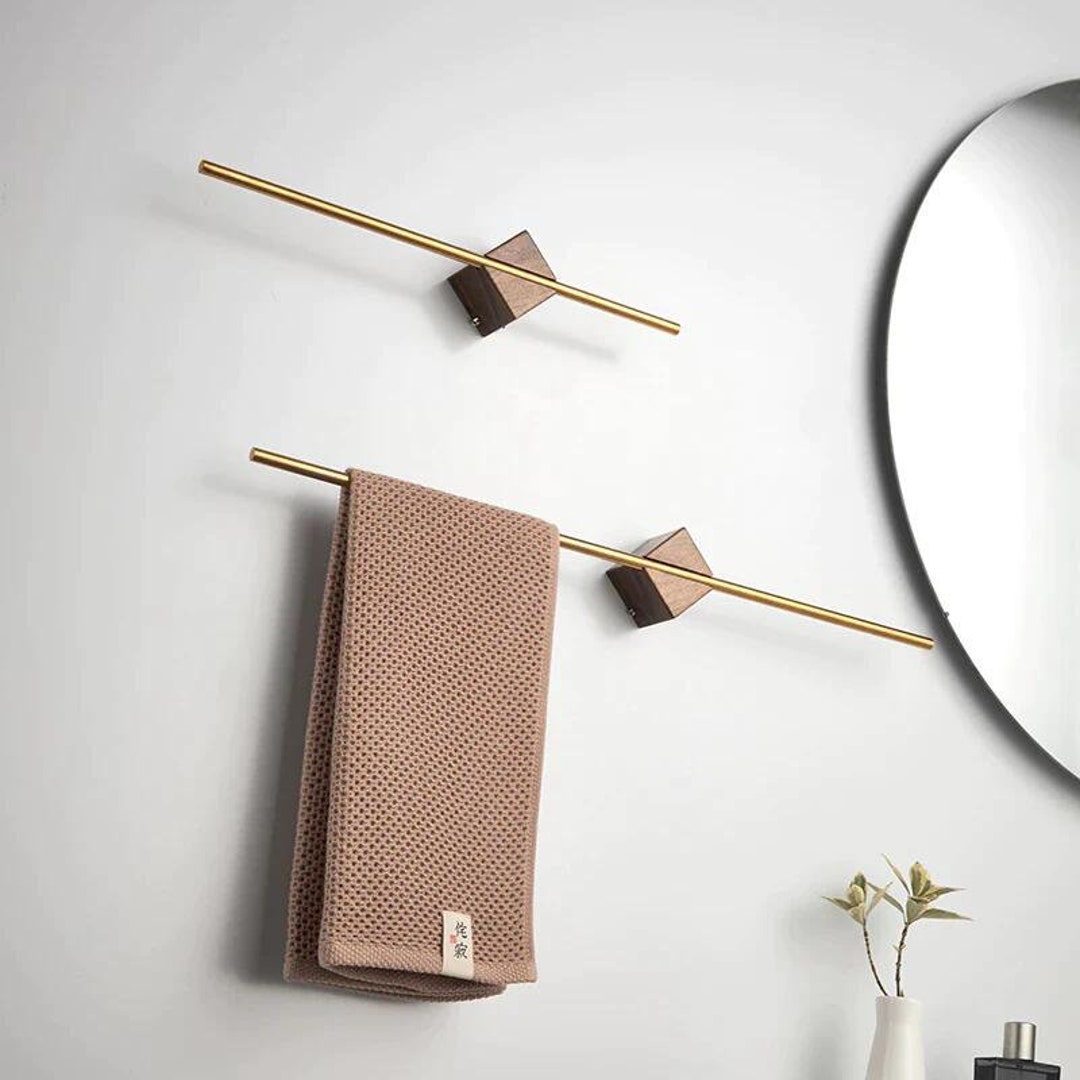 Nordic Towel Hooks Unique Towel Holder Wall Mount Modern Gold Etsy