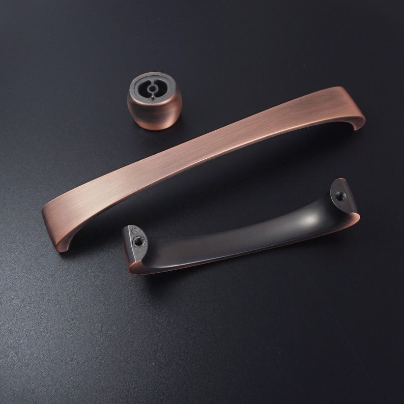 3.75 5 6.3'' Brushed Copper Pulls Etsy