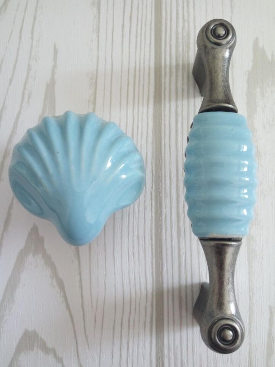 3.75 Sea Beach Theme Shell Dresser Knobs Pulls Drawer Pulls Etsy