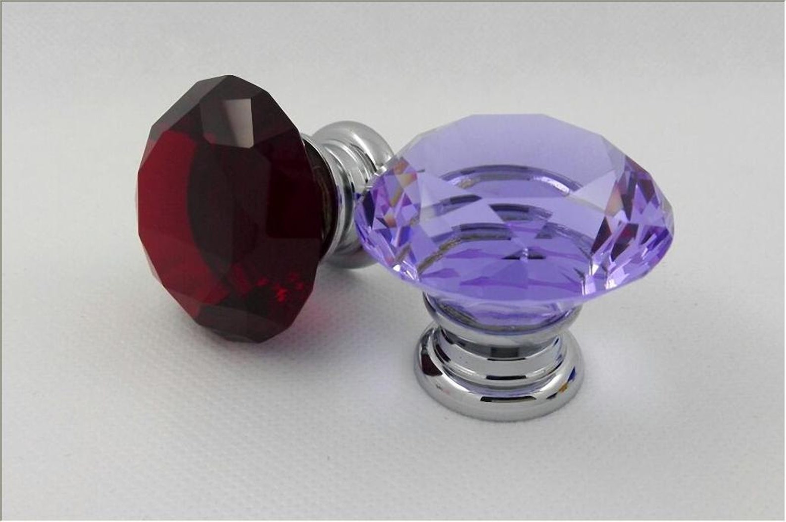 Crystal Dresser Knob / Glass Knobs Drawer Knobs Colorful Pulls Etsy