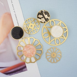 Unique Modern Brass Knobs Pulls Colorful Drawer knobs Dresser Knobs Handle Decor Backplate Cupboard Knobs Gift Kitchen Cabinet Pull LBFEEL