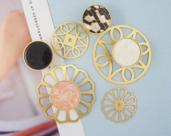 Unique Modern Brass Knobs Pulls Colorful Drawer knobs Dresser Knobs Handle Decor Backplate Cupboard Knobs Gift Kitchen Cabinet Pull LBFEEL