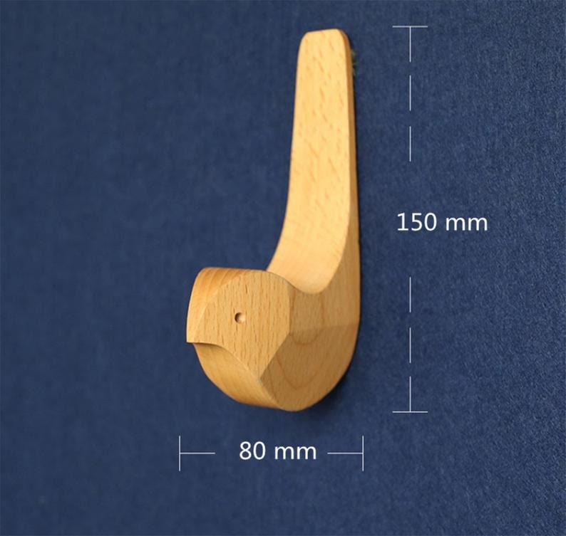 Beech Wood Hook Bird Hook Decorative Wall Hook Coat Hook Etsy