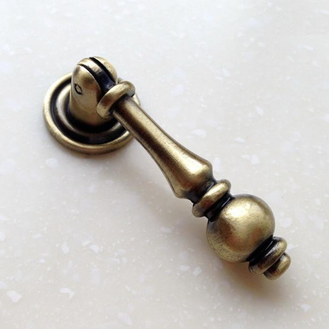 Vintage Look Dresser Drawer Pulls Handles Knobs Ring Drop Pull Etsy