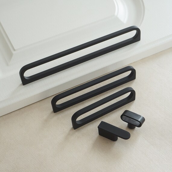 Matte black cheap drawer pulls