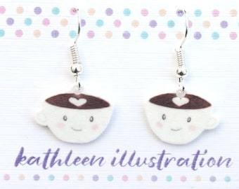 Coffee / Tea Drop Earrings