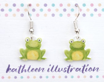 Frog Drop Earrings