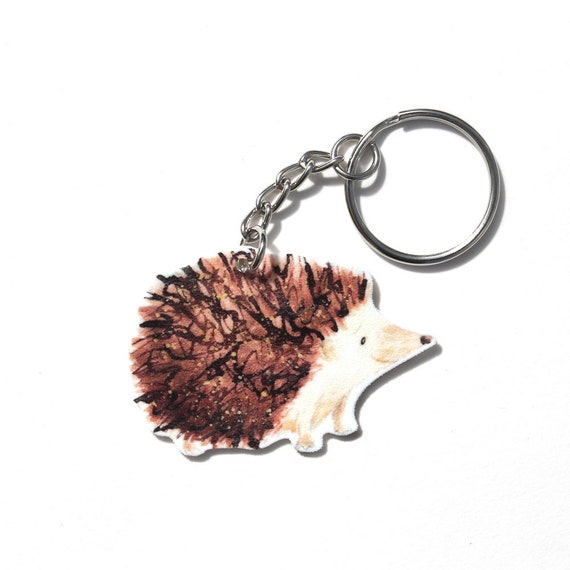 hedgehog keychain
