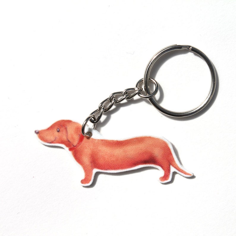 Sausage Dog / Dachshund Keyring / Keychain Etsy UK