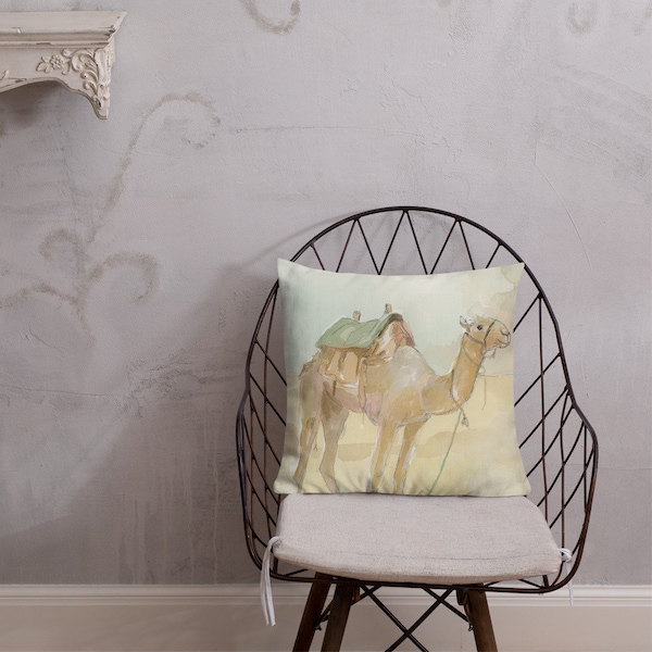 Camel Velvet Pillow Etsy