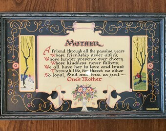 Art Deco "Mother" Motto
