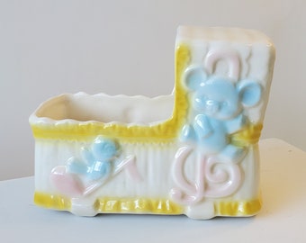 Vintage Bassinet Baby Planter