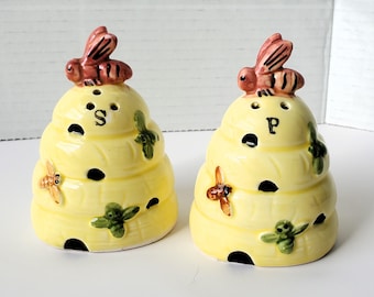 Vintage Beehives Salt and Pepper