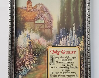 Art Deco "My Guest" Motto