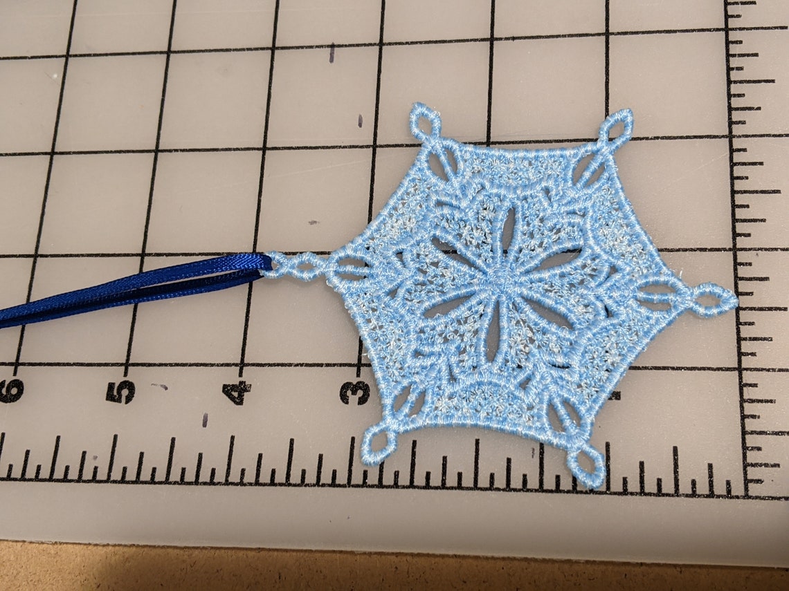 Free Standing Lace Snowflake Etsy