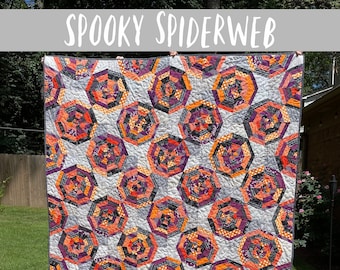 Spooky Spiderweb Quilt Pattern