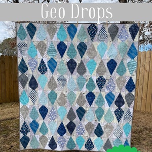 Geo Drops Quilt Pattern
