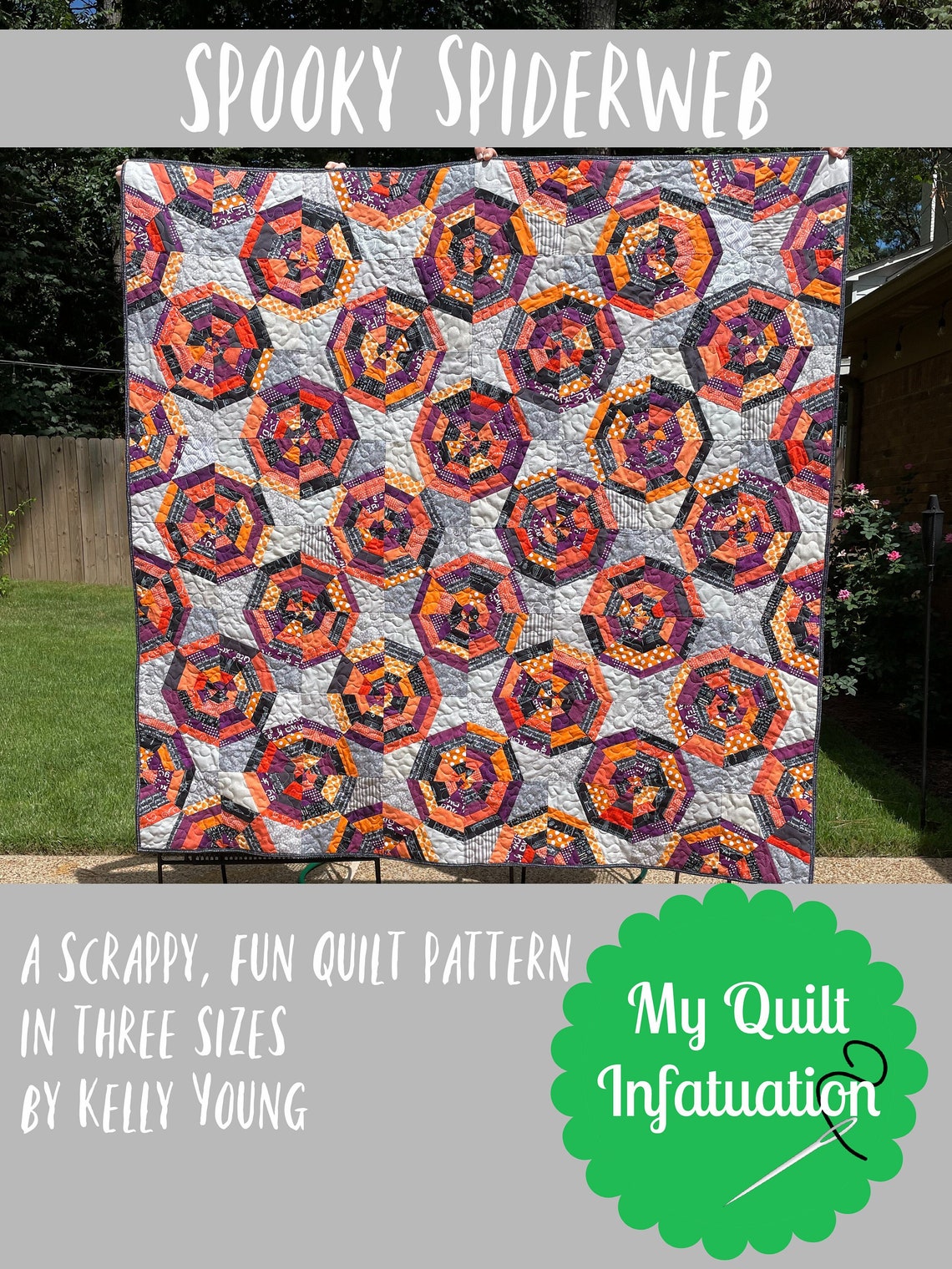 Spooky Spiderweb Quilt Pattern Etsy