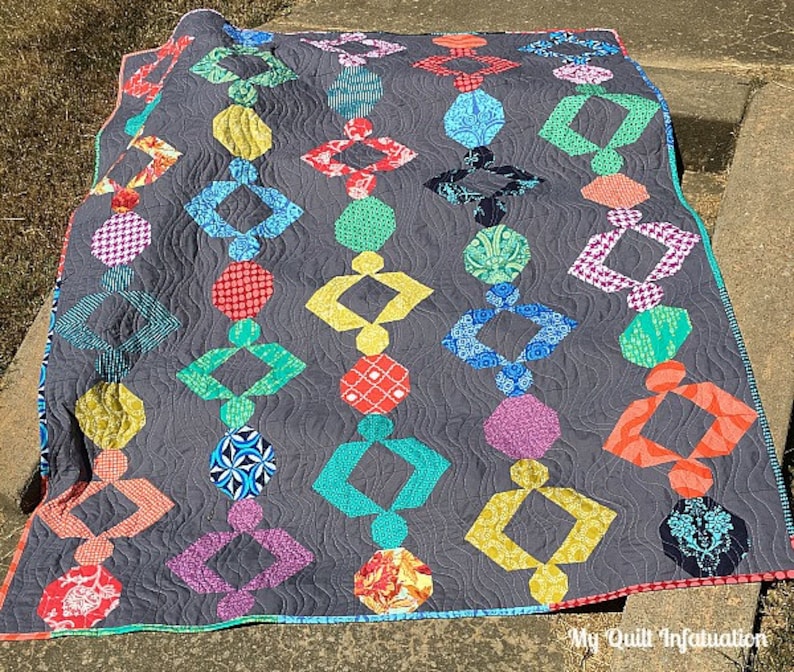 Boho Beads Quilt Pattern Etsy