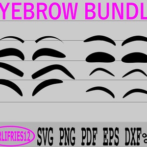 Wenkbrauwbundel SVG - Wenkbrauwen SVG - Clip Art SVG