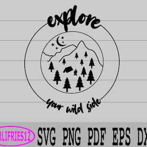 Camping SVG - Explorez votre côté sauvage Camping SVG - Bois et feu de camp SVG