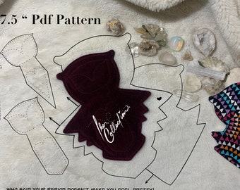 Panty Liner Owl 7.5'' Pdf Cloth Pad Pattern