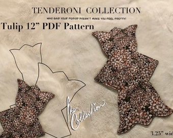 Tulip 12&#39;&#39; Pdf Cloth Pad Pattern